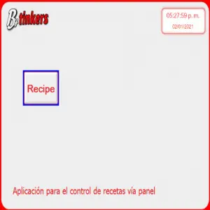HMI - Menú para elegir pantalla principal